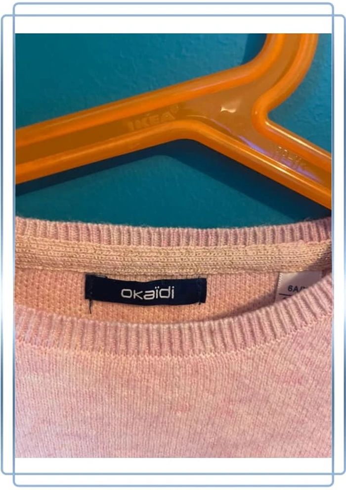 Magnifique pull rose 6 ans okaïdi - photo numéro 3