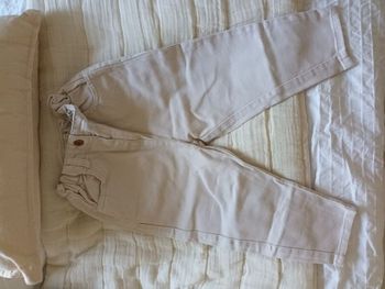 Pantalon jean taille élastique coupe Mom 36 mois