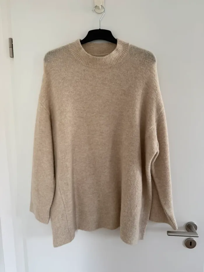 Oversized Rockamora Pullover Stretch Pulli Gr. L in creme beige - photo numéro 2