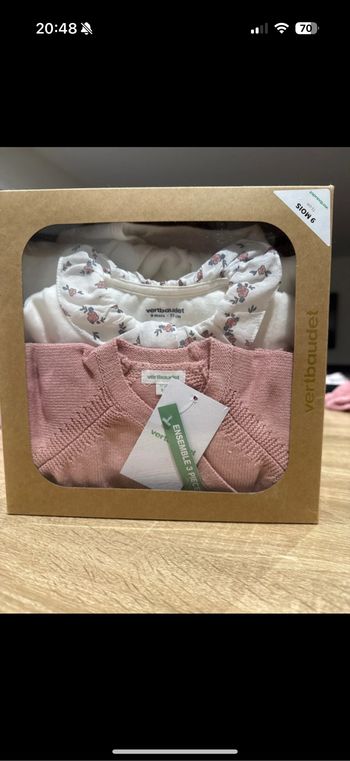 Ensemble 3 pièces bébé fille