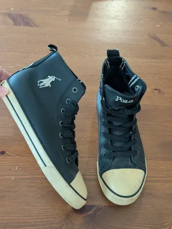 Basket montante Ralph Lauren noir