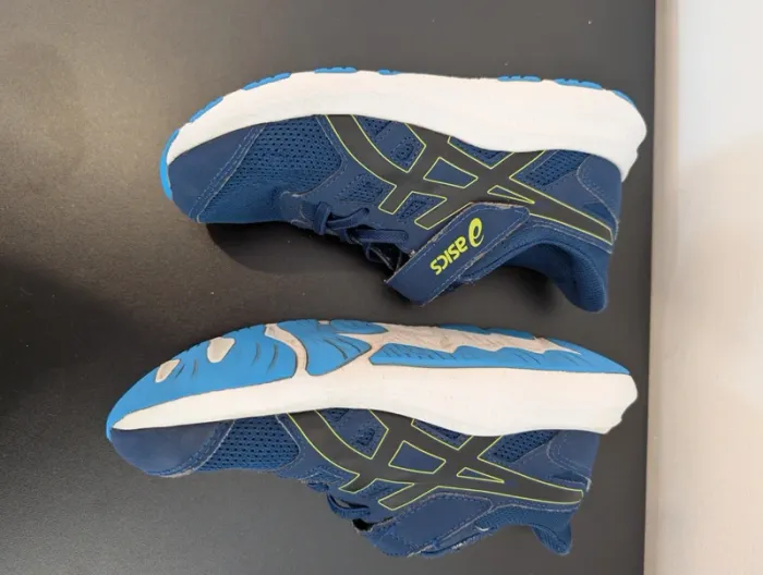 Basket bleu Asics - Taille : 32,5 - photo numéro 5