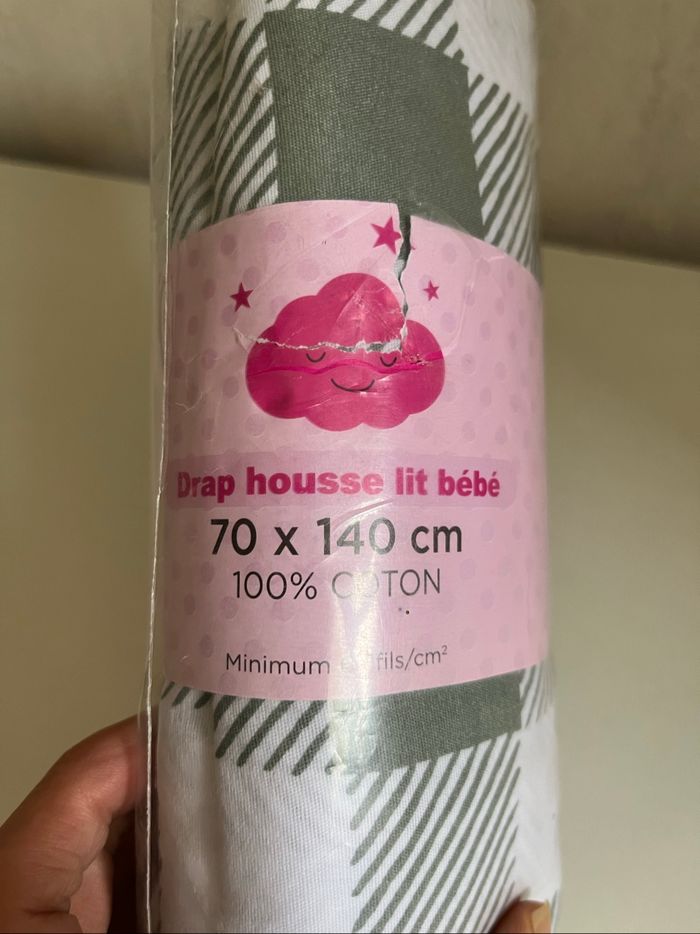 Drap housse lit bébé Neuf - photo numéro 3