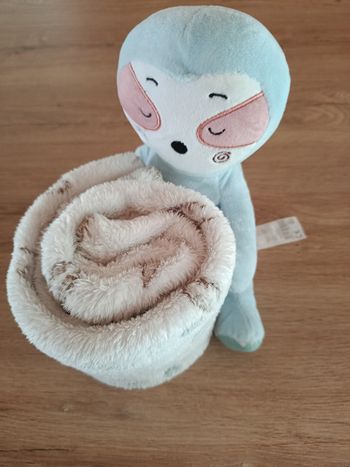 Peluche et sa couverture