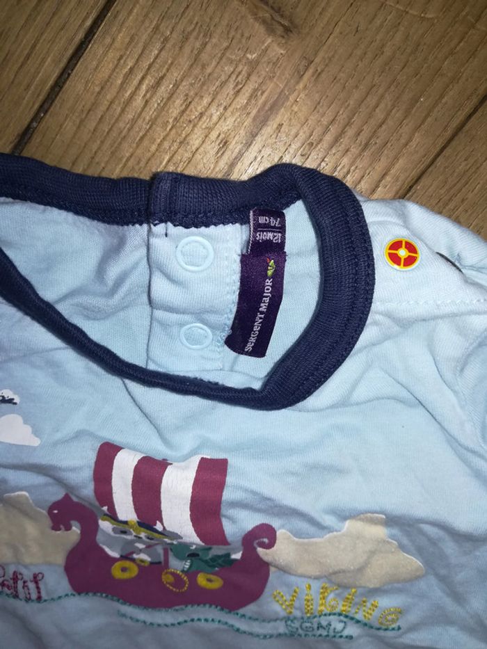 Tee shirt manches longues Sergent Major 12 mois 1€ - photo numéro 2