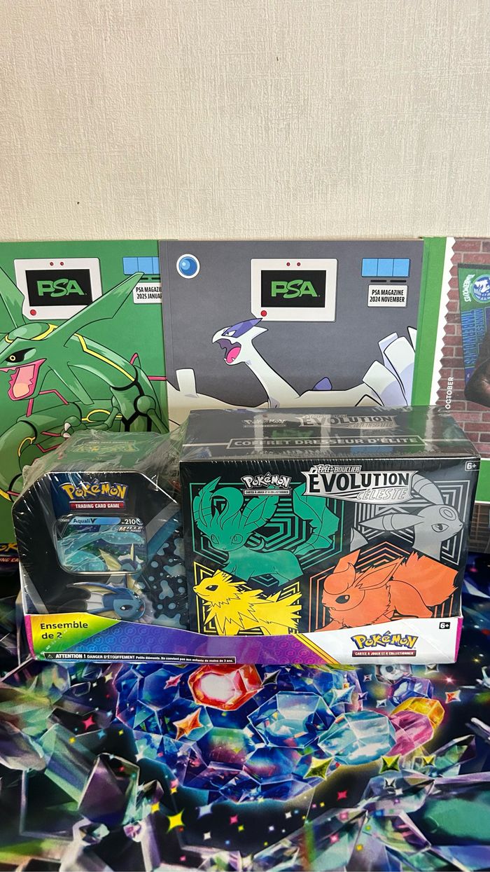 Pokemon Bundle ETB + pokebox eb07 évolution céleste