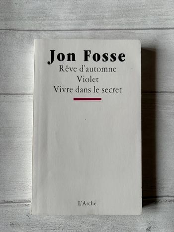 Rêve d automne , violet , vivre dans le secret jon fosse