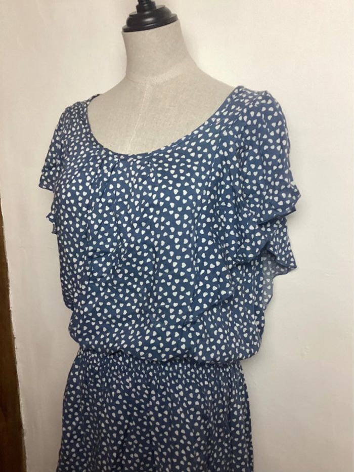 Robe bleue à motifs Taleyo 38 - photo numéro 2