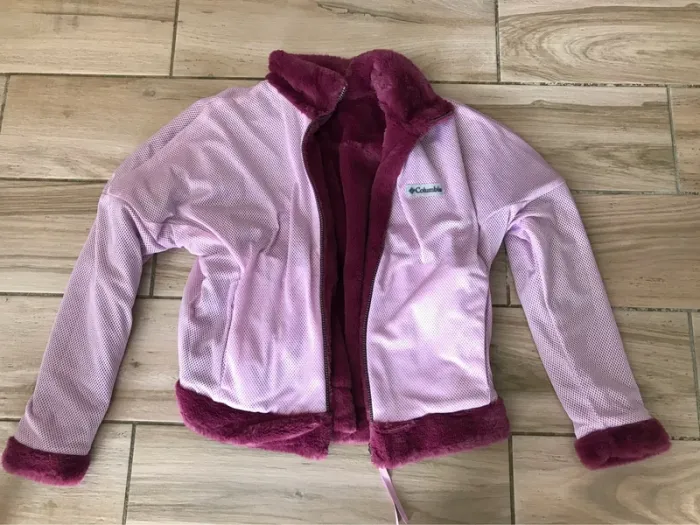 Veste fourrure réversible violette L Columbia - photo numéro 11