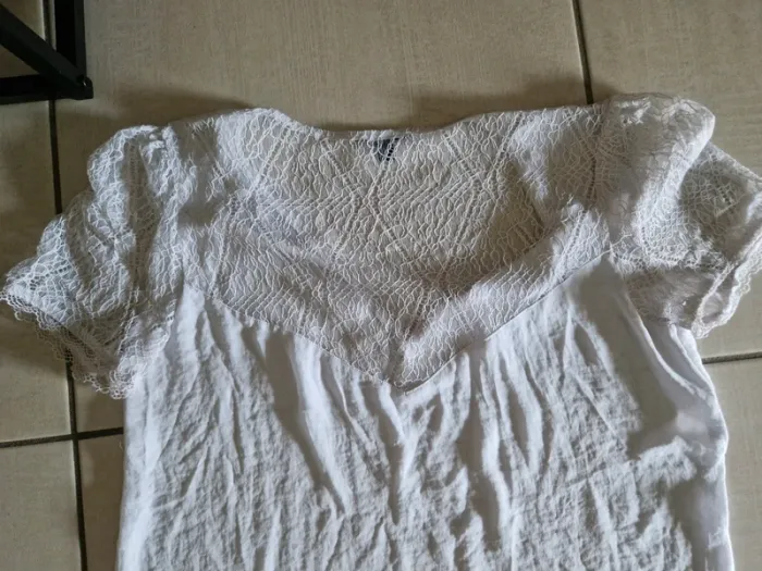 T-shirt manches courtes dentelle - photo numéro 4