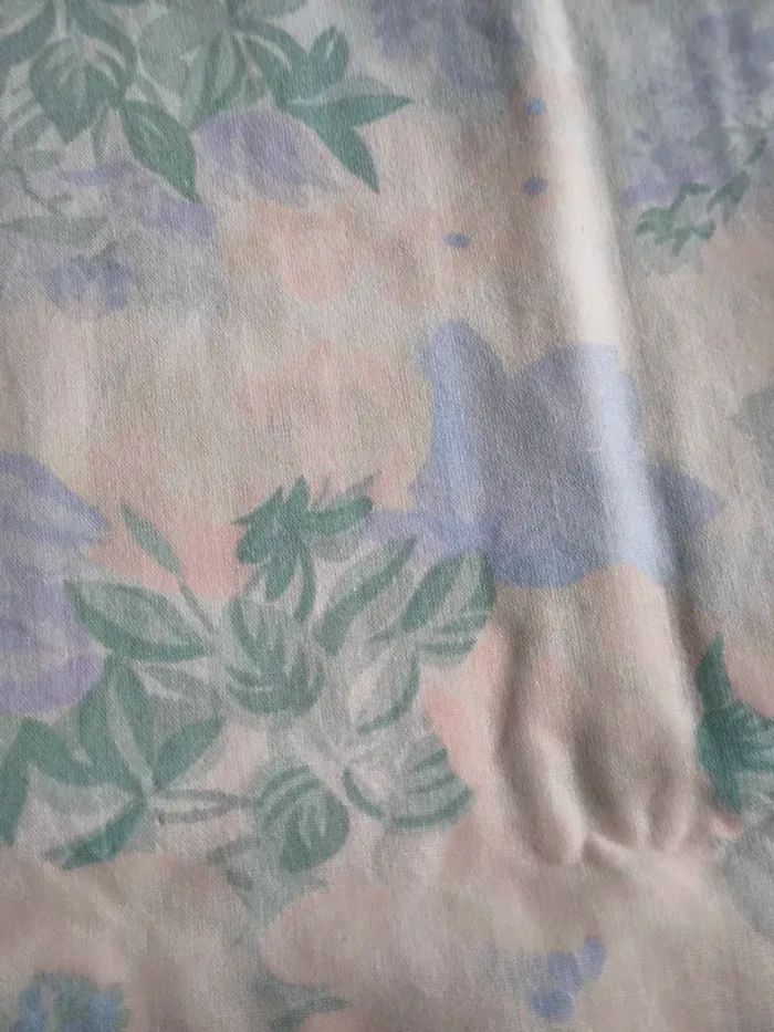Lot de 2 taies de traversin vintage motif floral 170 X 41 cm - photo numéro 5