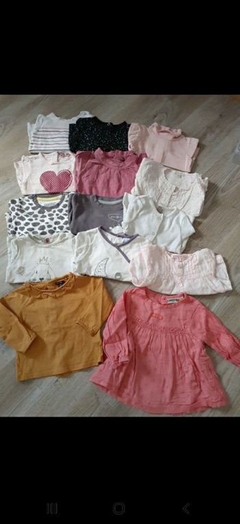 Gros lot tee-shirt fille 6 mois