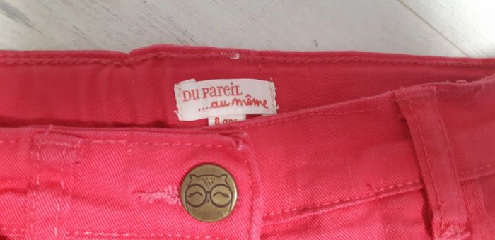 Jeans fille rose 8 ans Dpam hibou - photo numéro 2