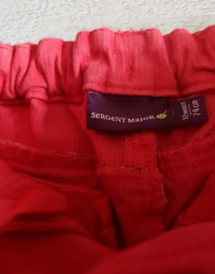 Ensemble sergent major 12 mois rose et bleu marine - photo numéro 5