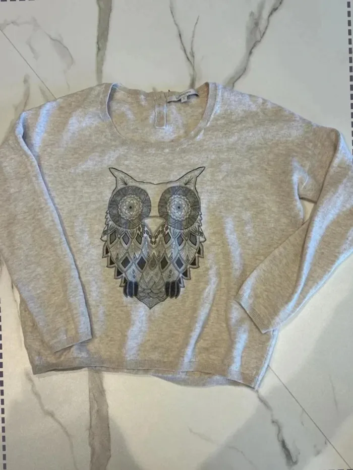 Pull gris - Sud express - taille S
