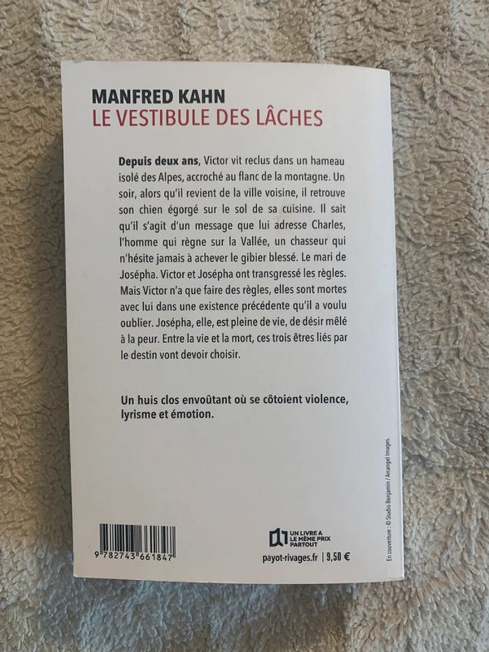 Livre le vestibule des lâches Manfred Kahn - photo numéro 2