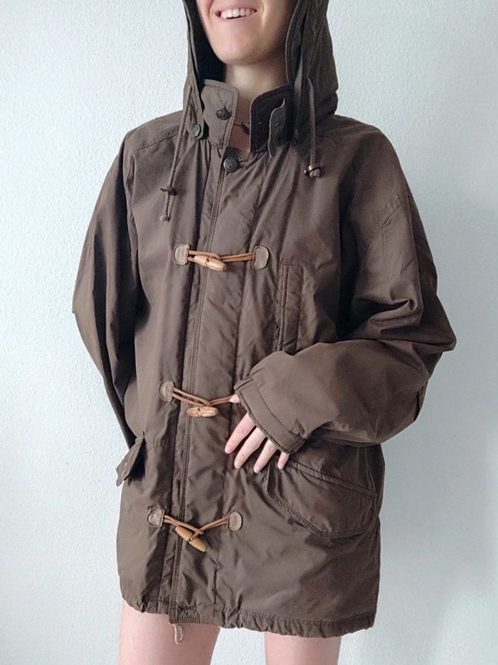 Duffle-coat marron capuche amovible vintage / Goanna American Flavor - 40/L à 42/XL - photo numéro 5