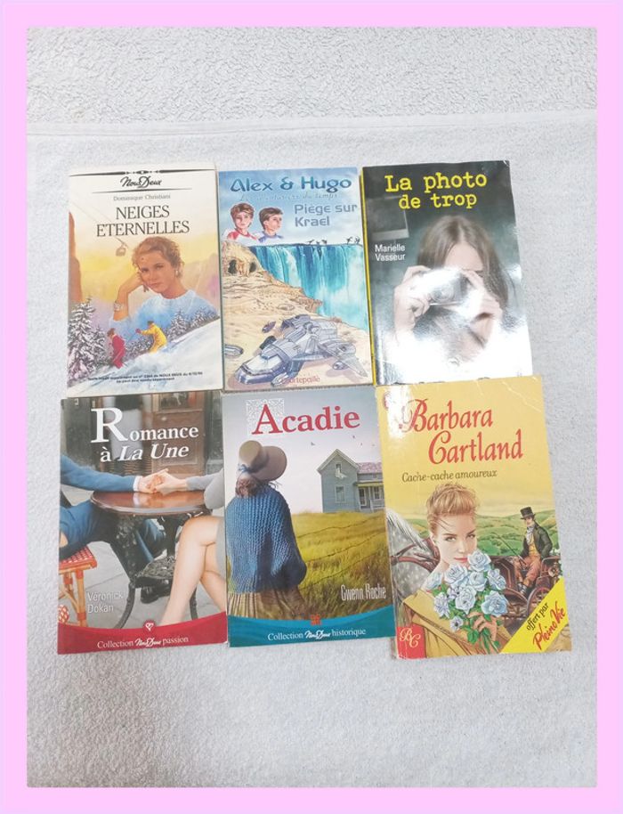 Lot de 6 livres (romance et jeunes adultes)