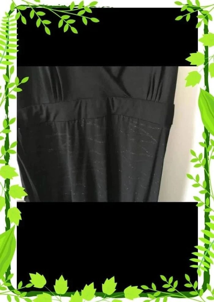 Robe noire de fête à strass - photo numéro 3