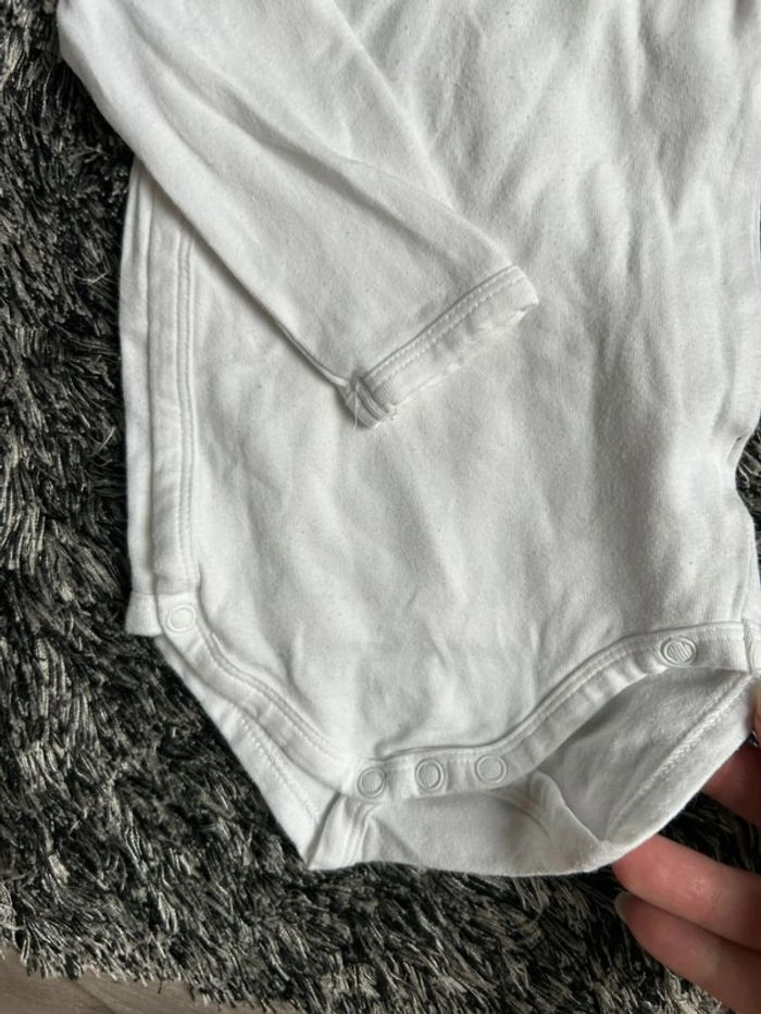 Lot de trois bodies blancs | zeeman | naissance - photo numéro 3