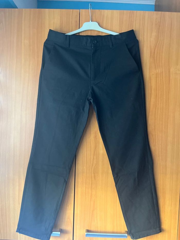 Pantalon à pince noir Bershka 38