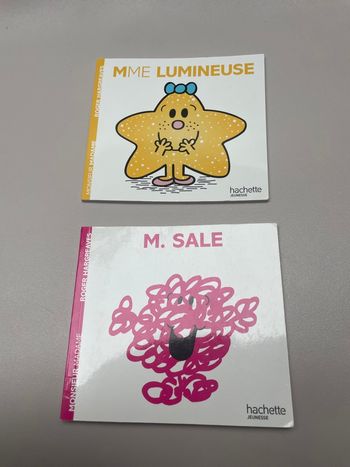 Lot livres monsieur madame - Mme lumineuse & Mr sale 