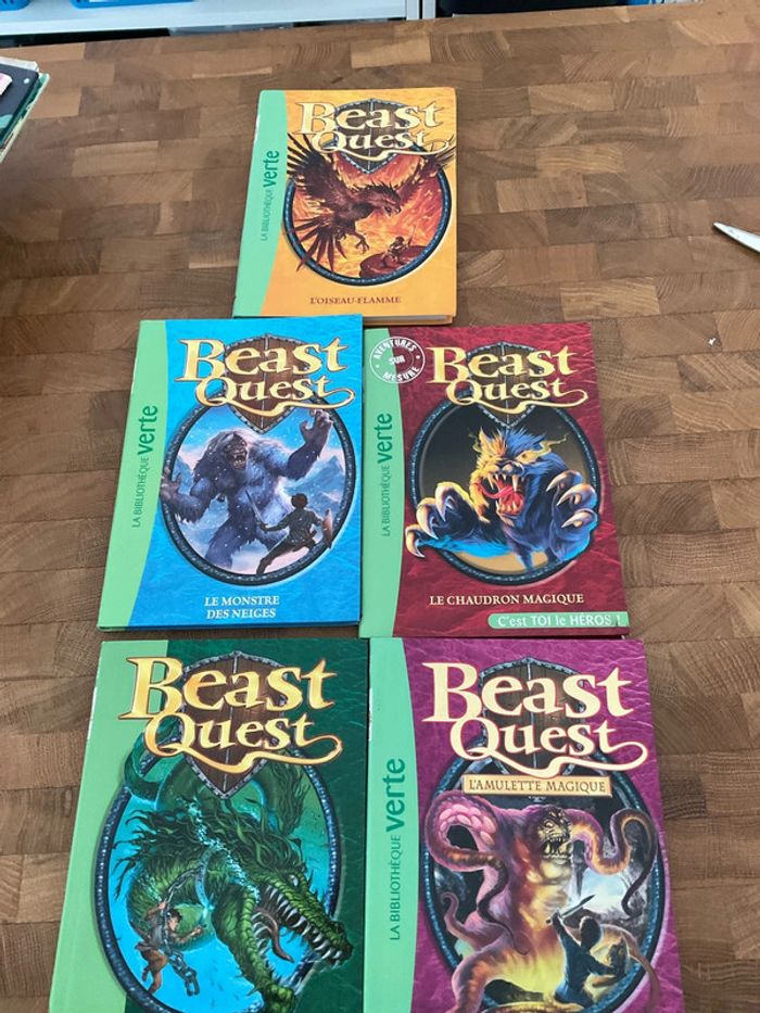 Lot de 5 livres bibliothèque verte