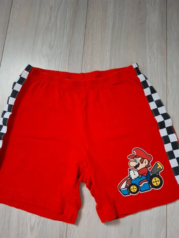 Pyjama Mario 134 cm 8 ans orange et blanc - photo numéro 2