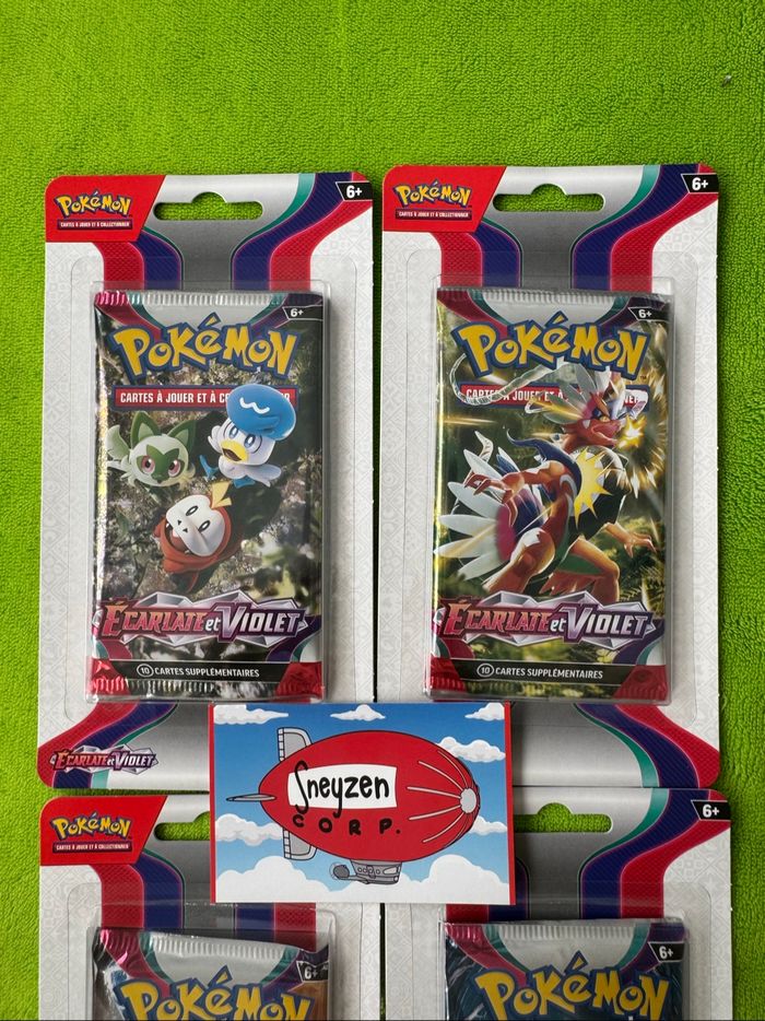 Artset Boosters Blisters Pokémon EVO1 Écarlate et Violet Neuf et scellé - photo numéro 3