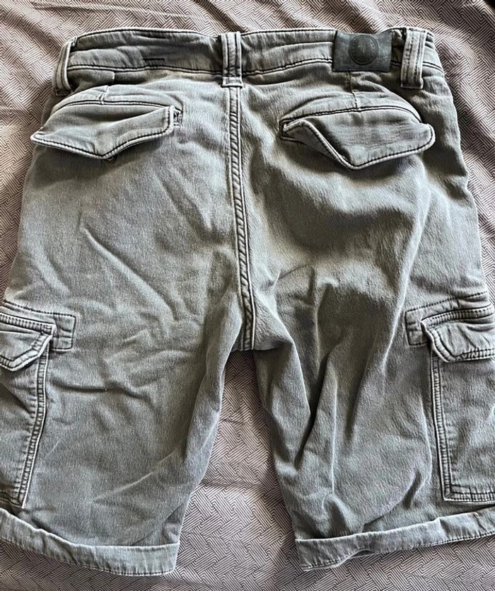 Short / bermuda cargo gris temps des cerises taille M - photo numéro 2