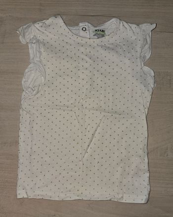 Tee shirt blanc et doré