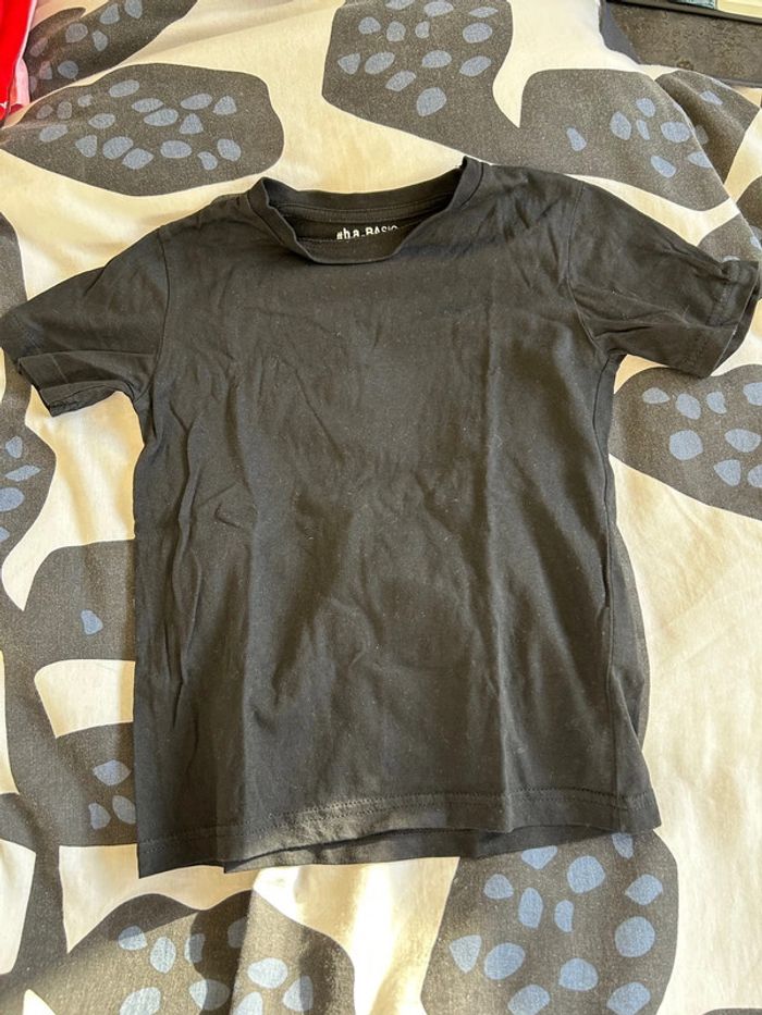 Tee shirt noir uni 6 ans #b.a basic