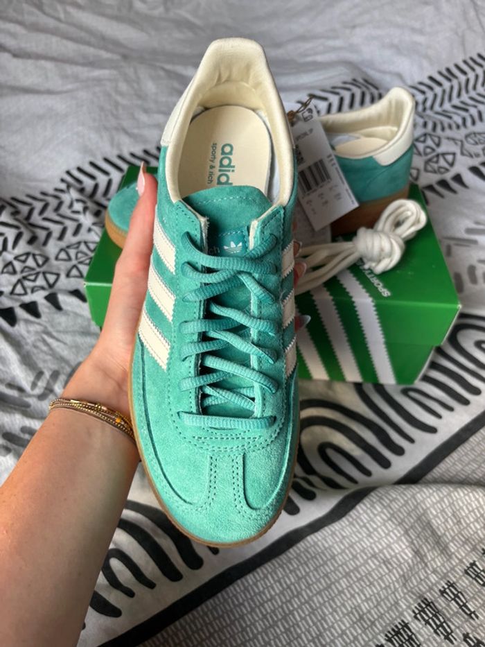 Baskets Basses Femme adidas Handball Spezial Sporty & Rich Green - Taille 37 1/3 - photo numéro 2
