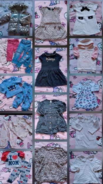 Lot vêtements fille hiver 18 mois 