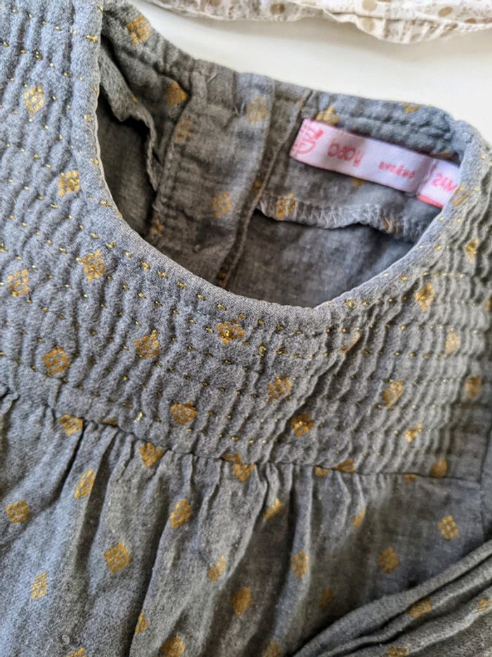 Lot de 2 blouses tuniques Tartine et chocolat et Gémo 24 mois fille - photo numéro 5