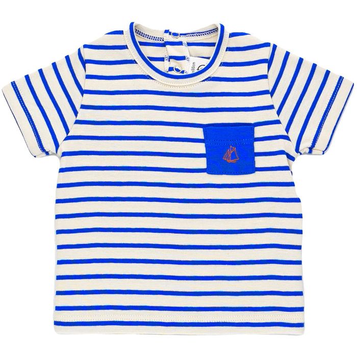 T-Shirt à manches courtes 3 mois Petit Bateau