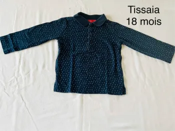 Polo manches longues 18 mois tissaia