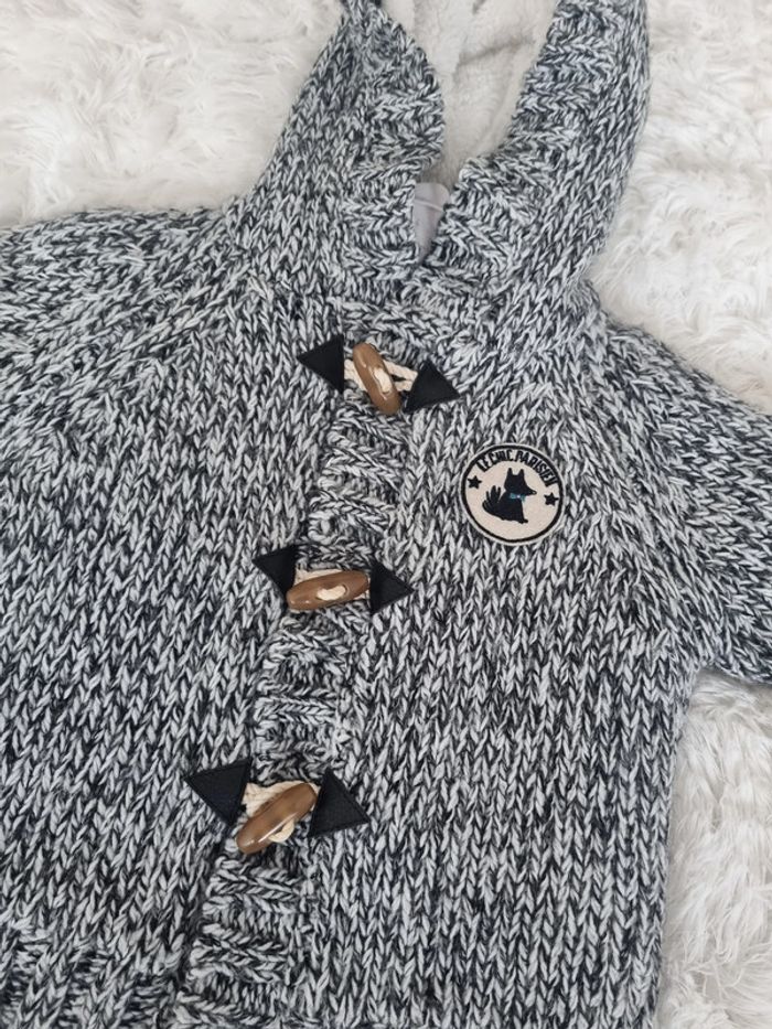 Veste grise tricot Marèse 6 mois