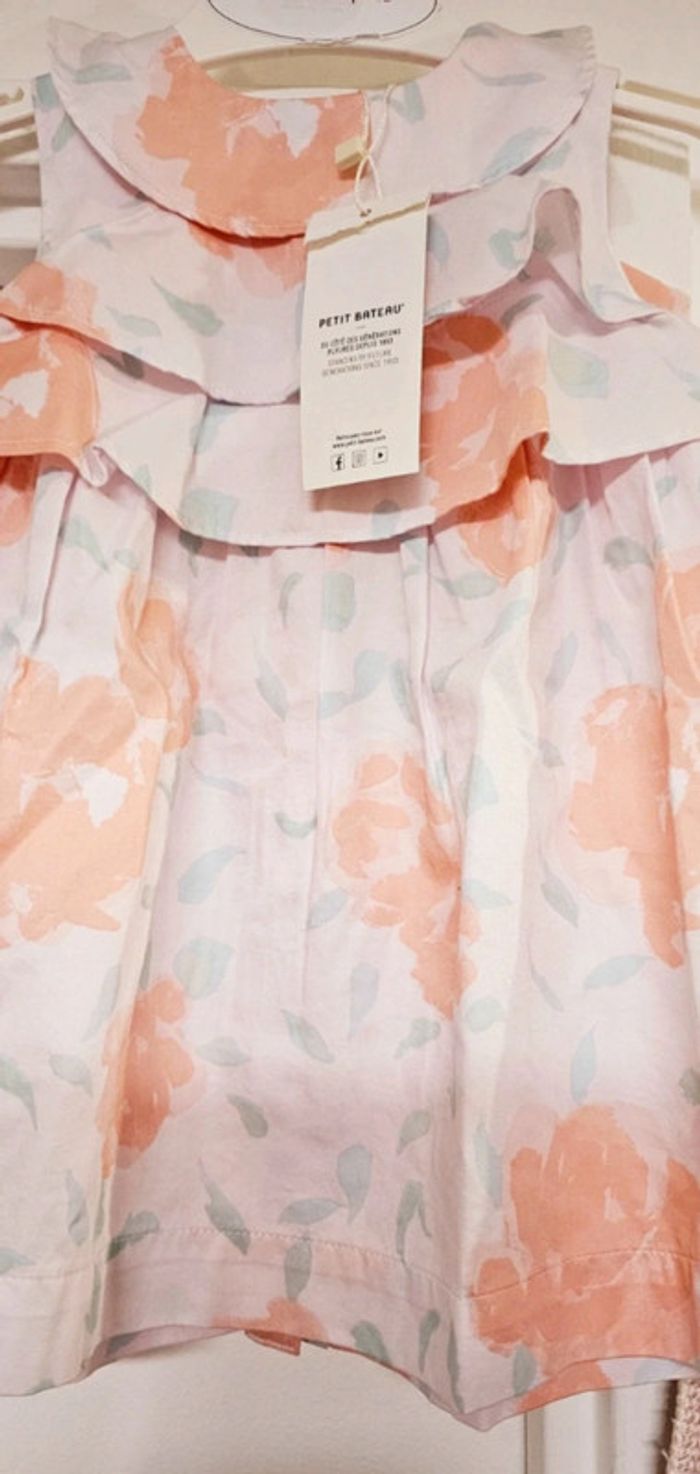 Robe 100% coton Petit Bateau Taille 12 mois - photo numéro 3