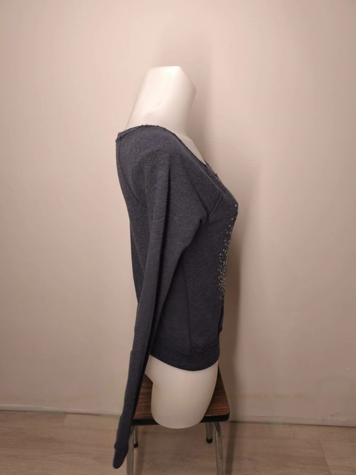 Pull Abercrombie & Fitch Femme Taille XS Gris - photo numéro 4