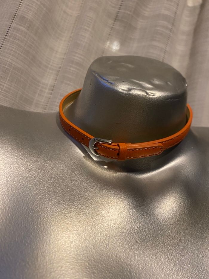 Collier tour de cou ceinture orange - photo numéro 8