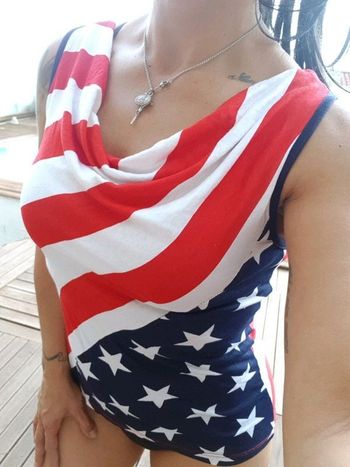 Tee-shirt drapeau Américain