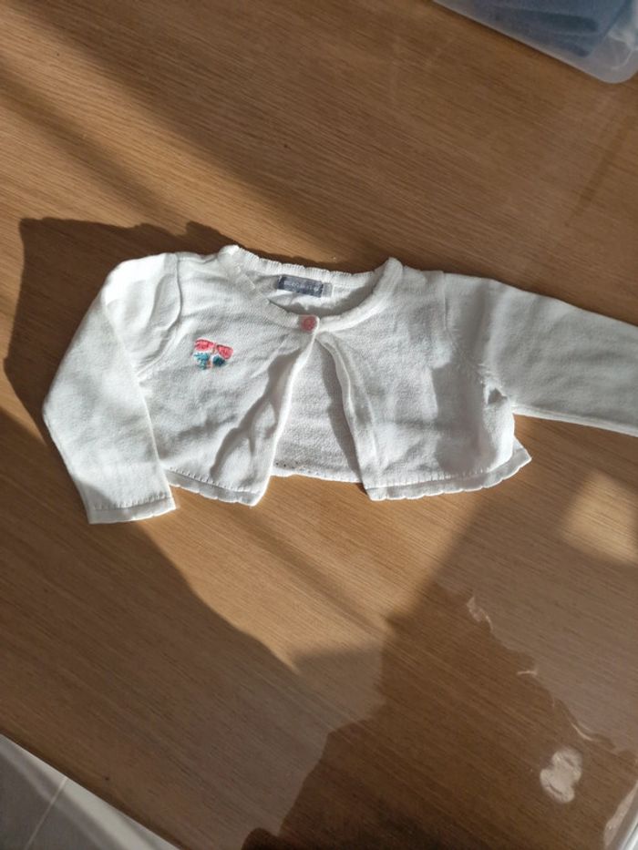 Gilet court blanc bolero idéal robe