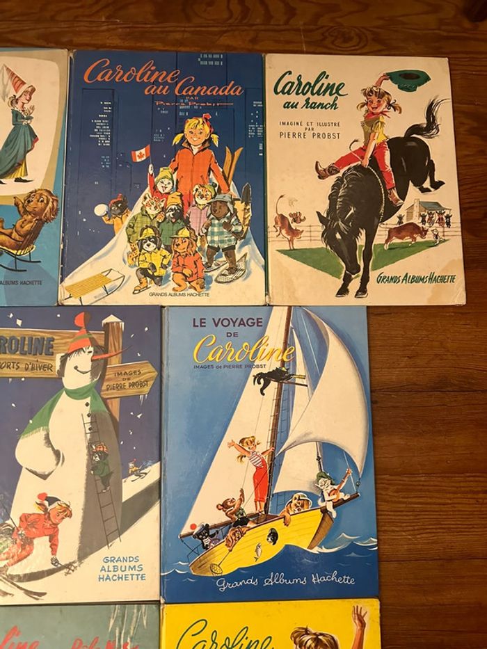 Lot de 10 Grands Albums anciens Caroline livres bd Hachette années 50-60-70 vintage - photo numéro 4
