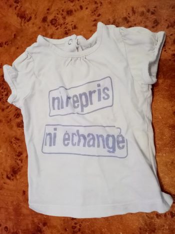T shirt 3 mois fille