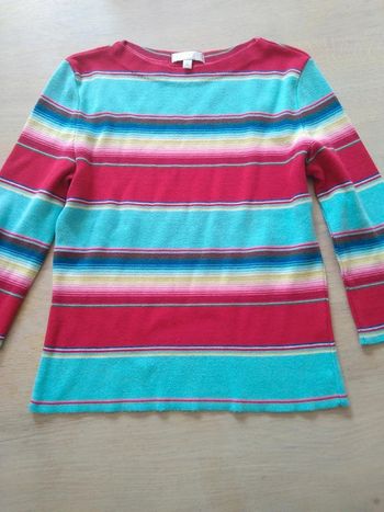 Pull fin multicolore taille 2