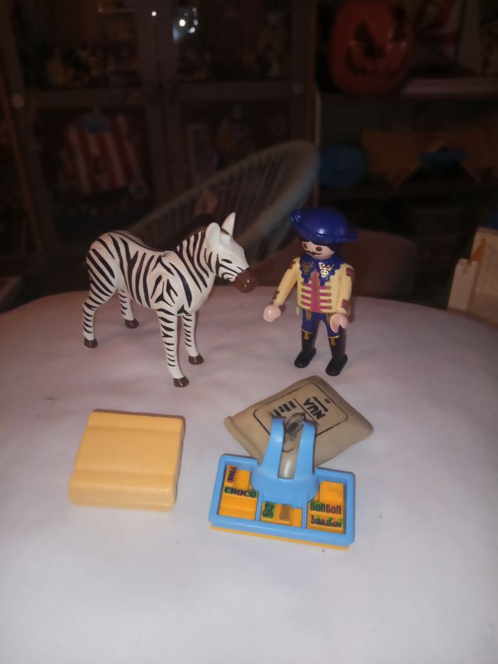 ensemble figurine et animal zèbre playmobil