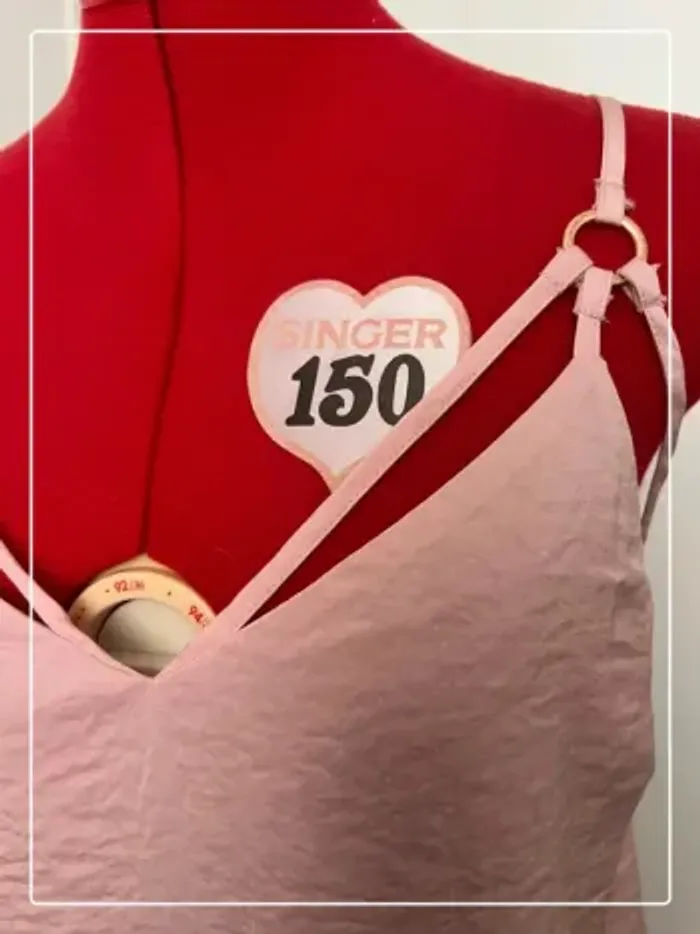 Blouse débardeur fluide rose poudré Undiz - photo numéro 2