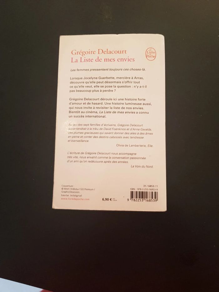La liste de mes envies - Grégoire Delacourt - photo numéro 2
