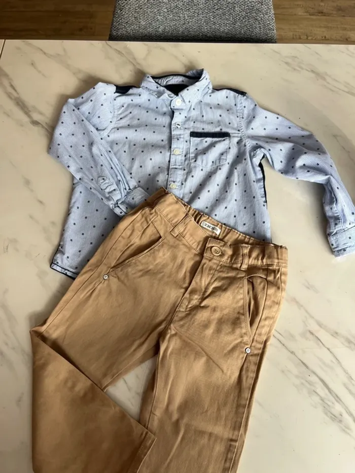 Chemise et pantalon IKKS 3 ans